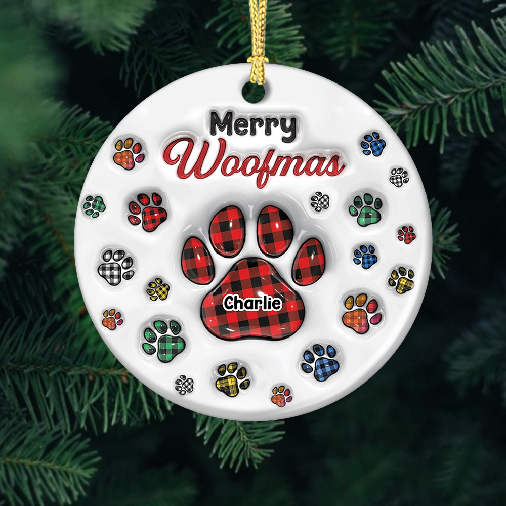 In Loving Memory - Custom Name and Photo Ceramic Ornament