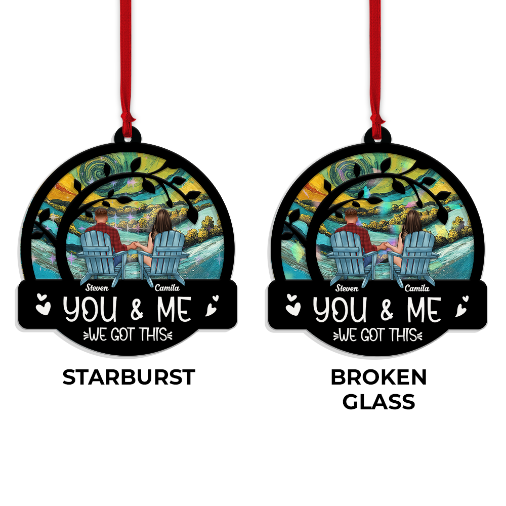 You and Me We Got This - Custom Shape Hologram Ornament