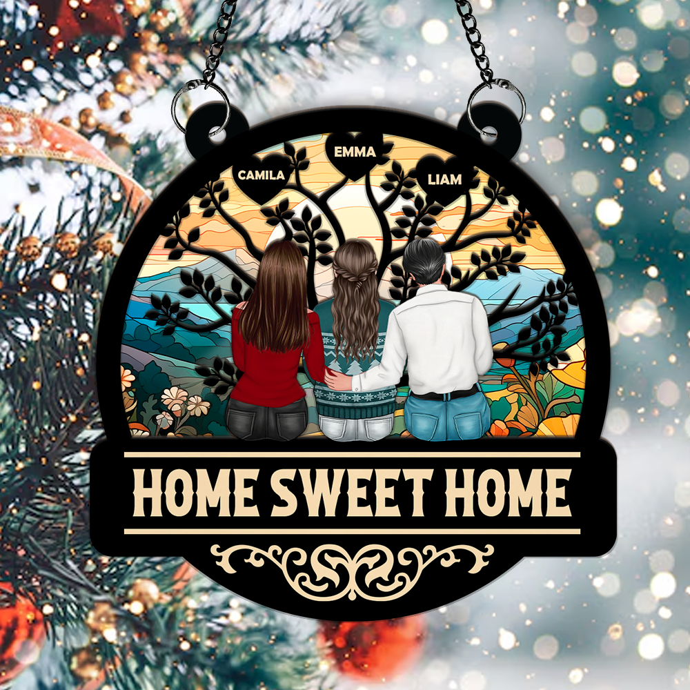 Home Sweet Home Ornament - Window Hanging Suncatcher Ornament