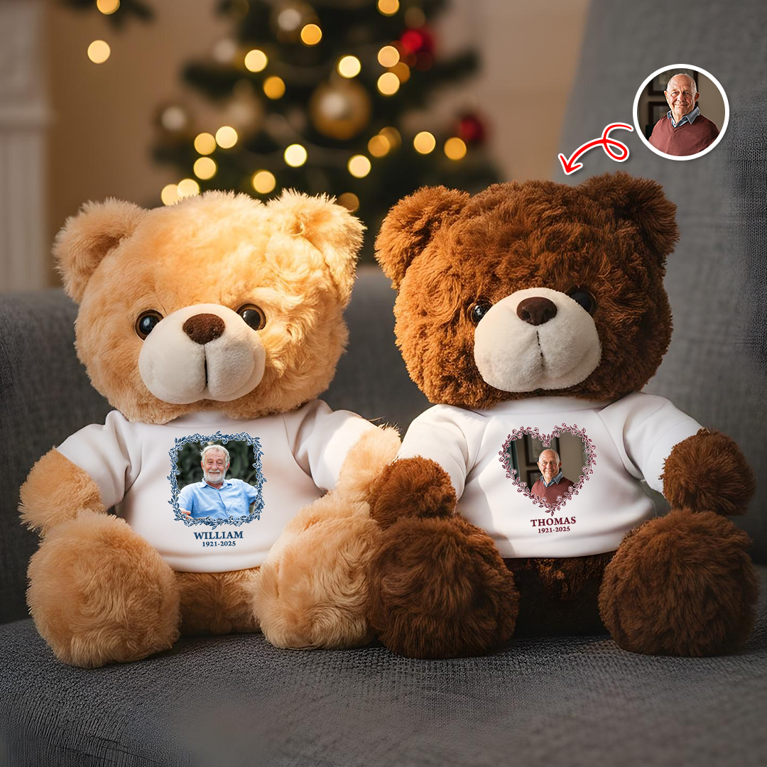 Hug This When You Miss Me - Personalized Memorial Custom Teddy Bear Plush