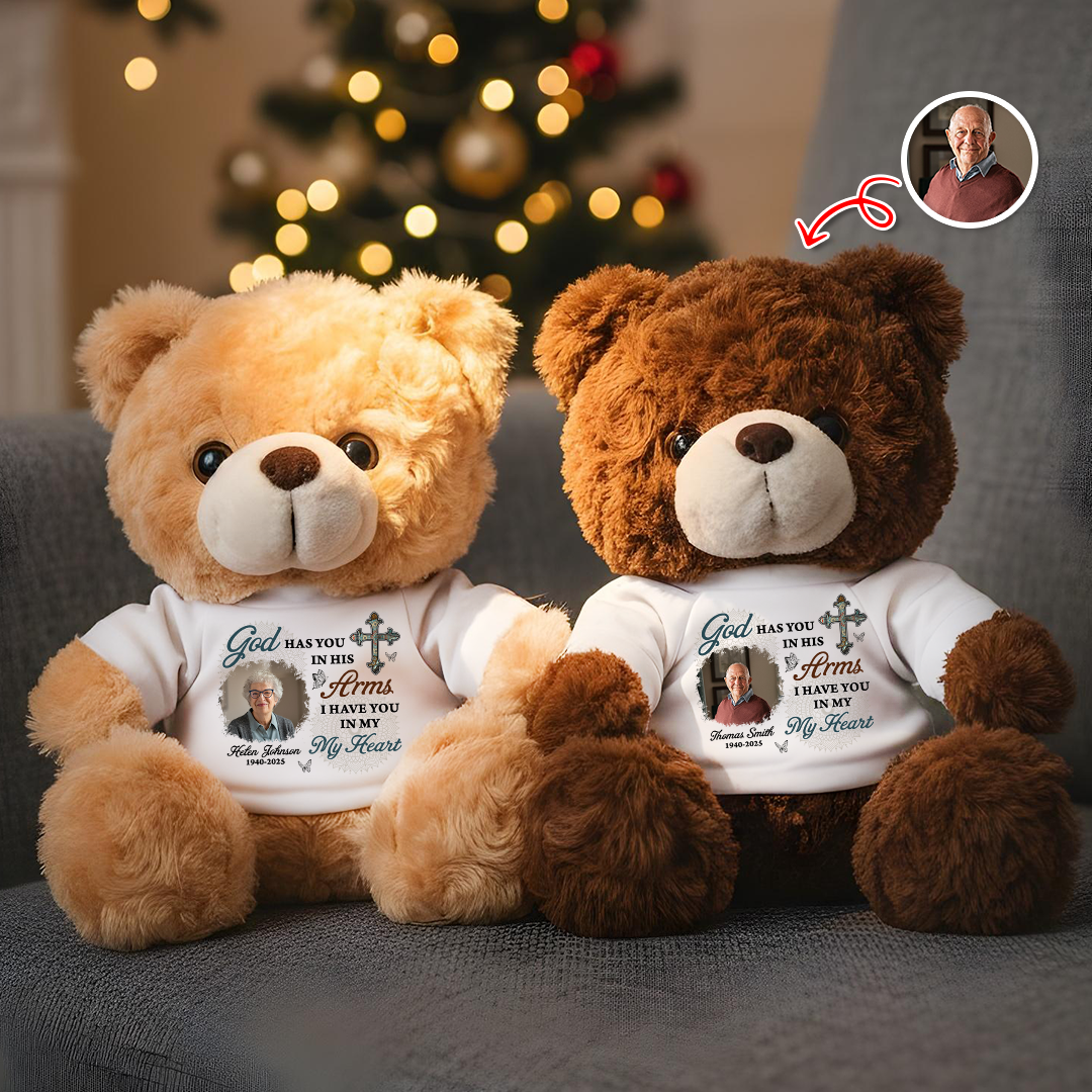 I Have You In My Heart - Personalized Memorial Custom Teddy Bear Plush
