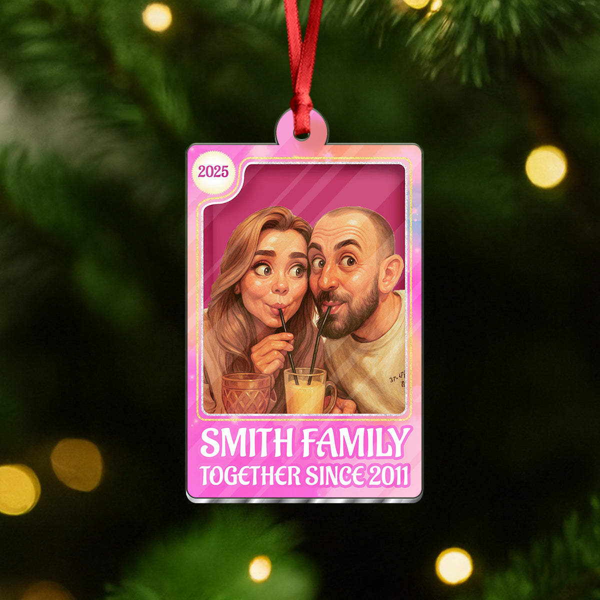 Our Family Funny Ornament - Personalized Custom Acrylic Ornament