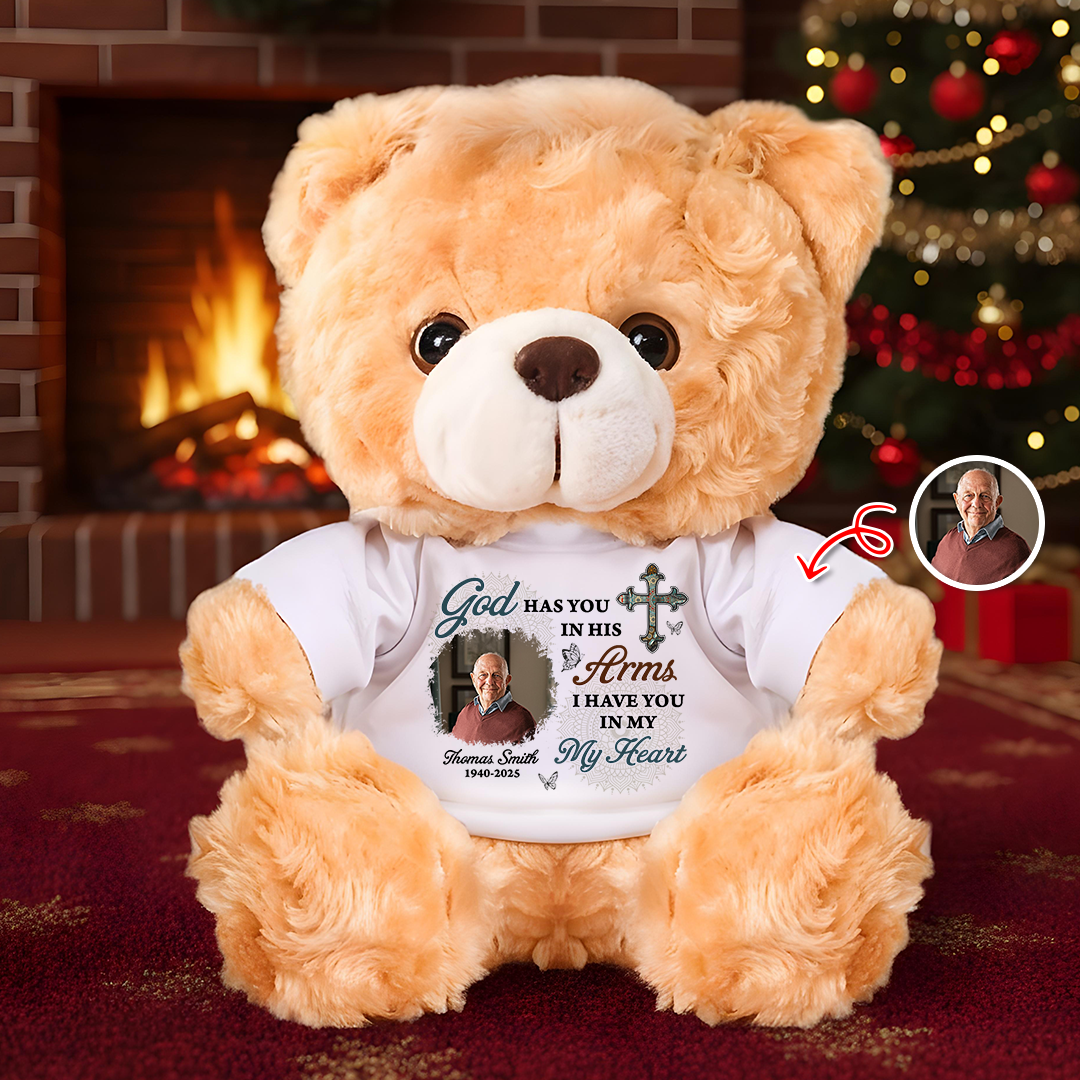 I Have You In My Heart - Personalized Memorial Custom Teddy Bear Plush