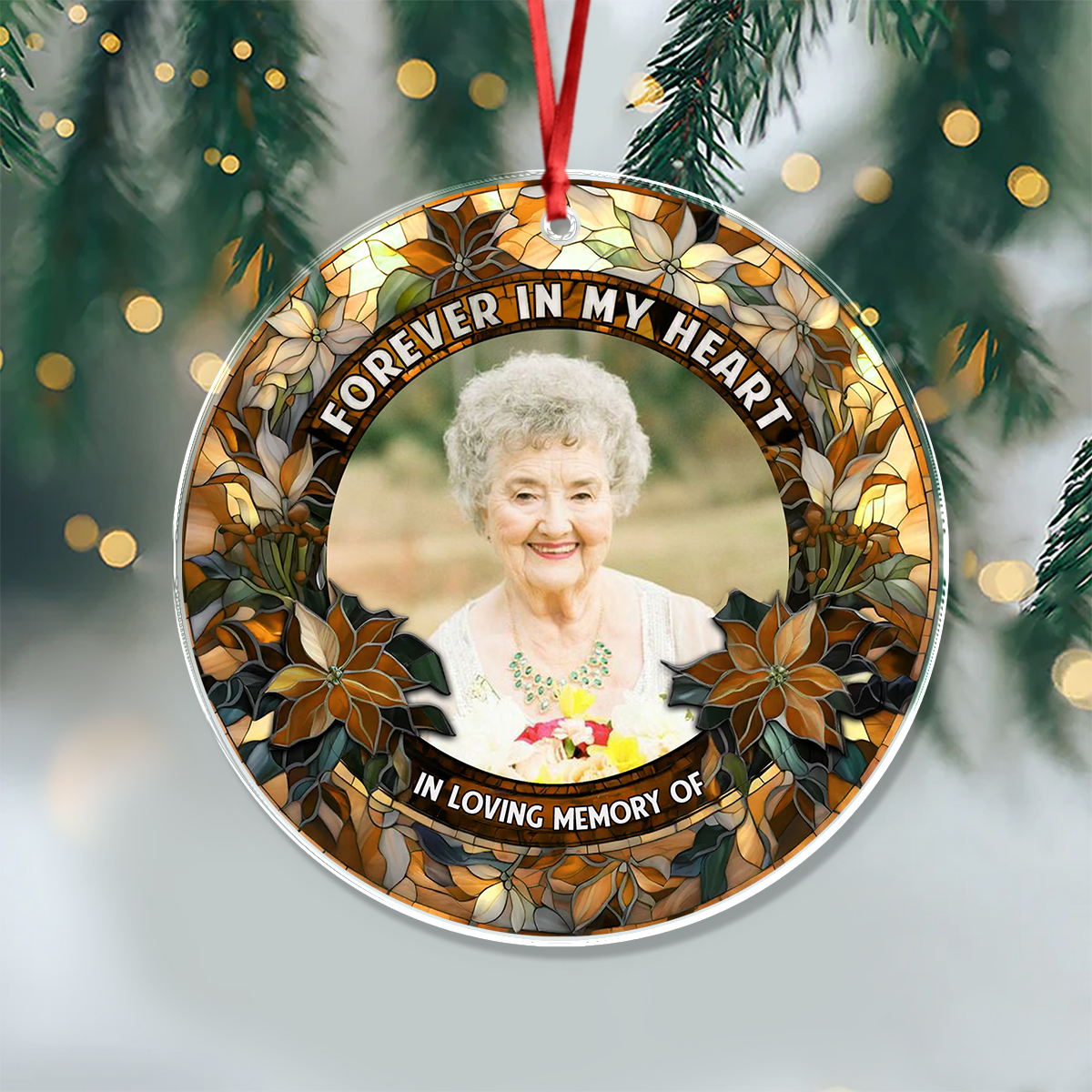 Forever In My Heart - Personalized Custom Acrylic Ornament