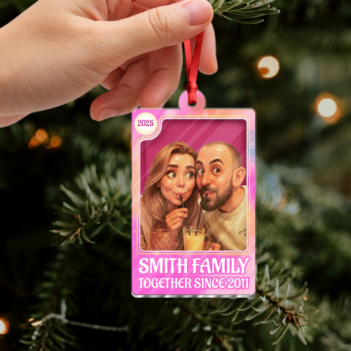 Our Family Funny Ornament - Personalized Custom Acrylic Ornament