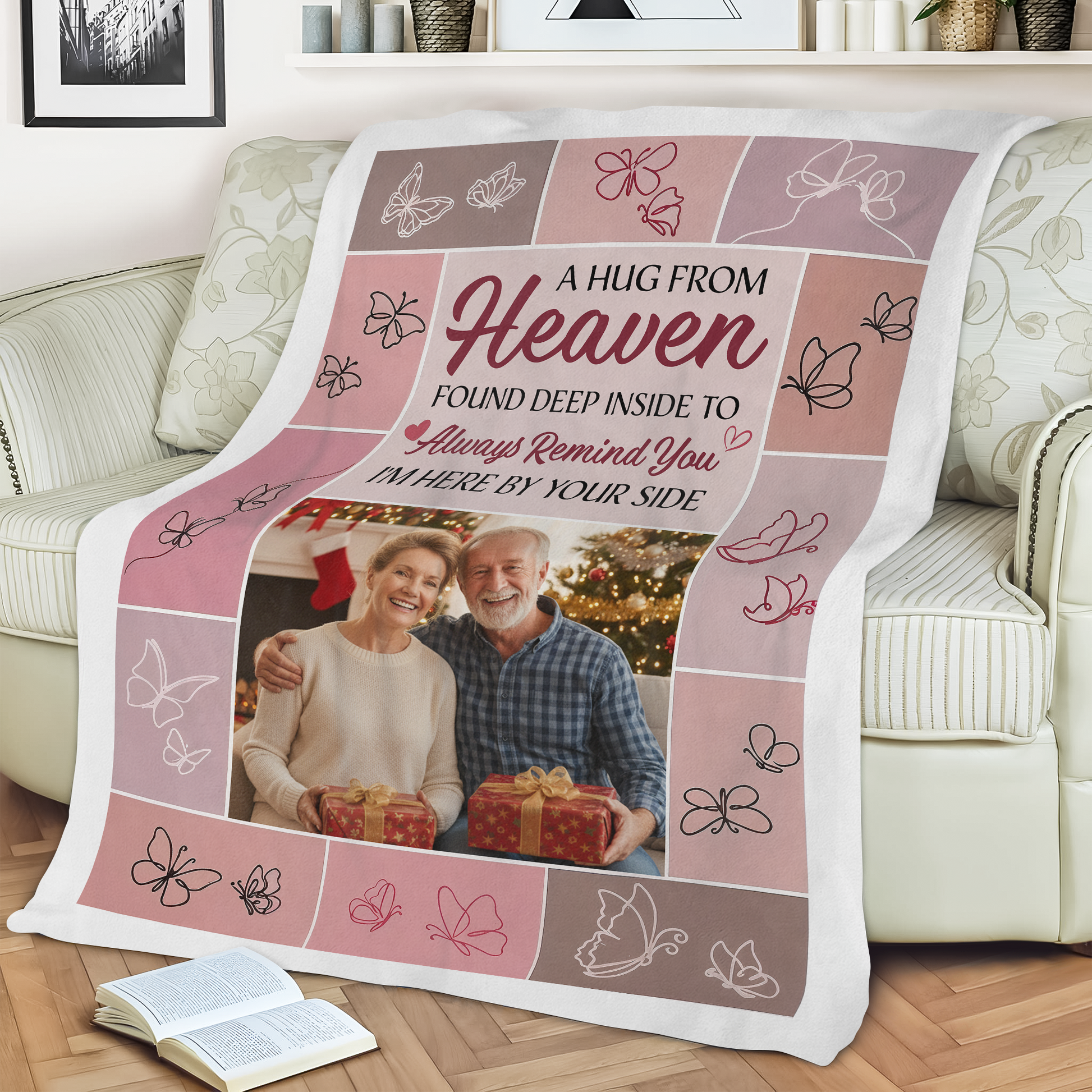 I Am Here By Your Side Memorial Sympathy - Personalized Custom Blanket