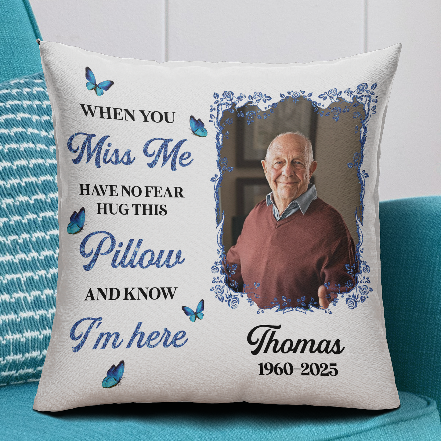 Blessing Your Memory Memorial Custom Pillow - Gift For Family Members