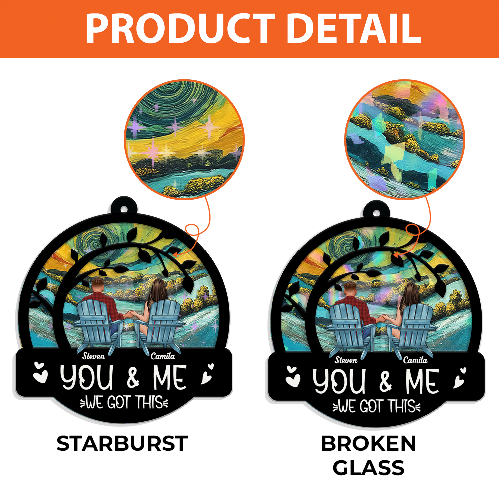 You and Me We Got This - Custom Shape Hologram Ornament