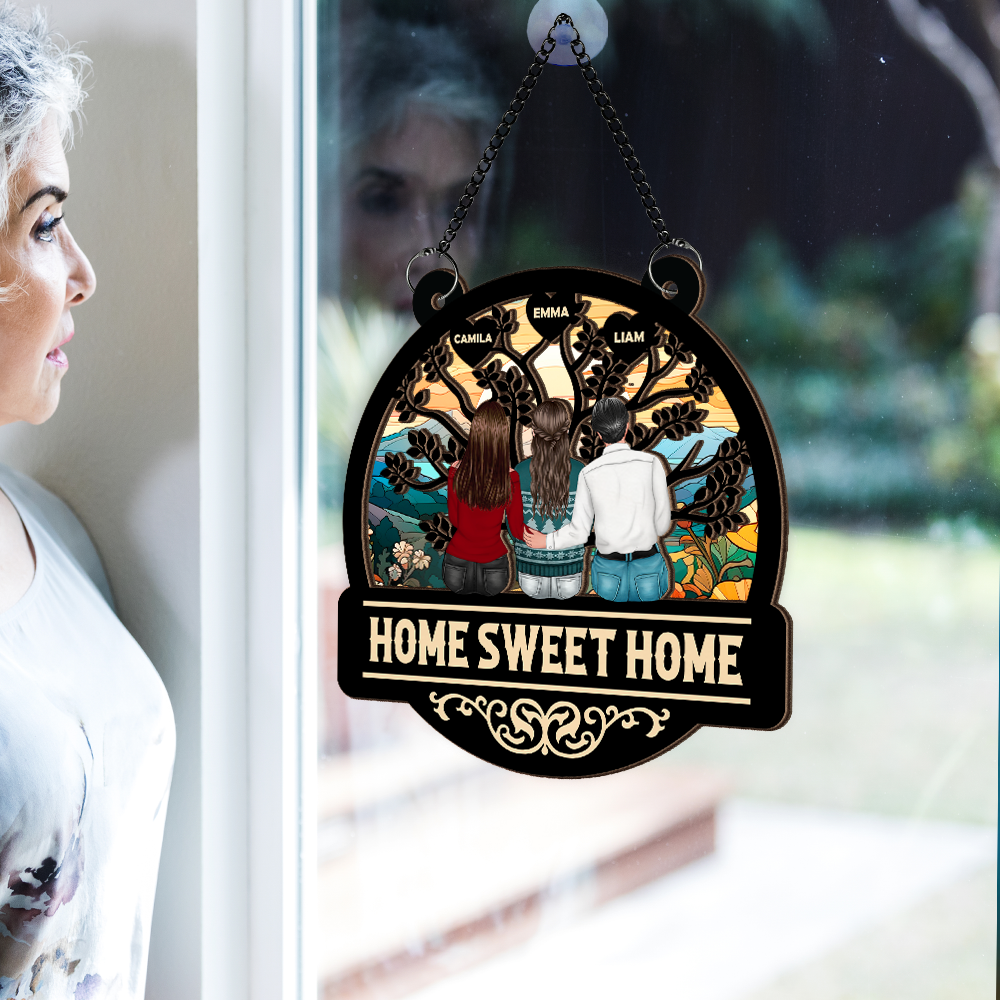 Home Sweet Home Ornament - Window Hanging Suncatcher Ornament