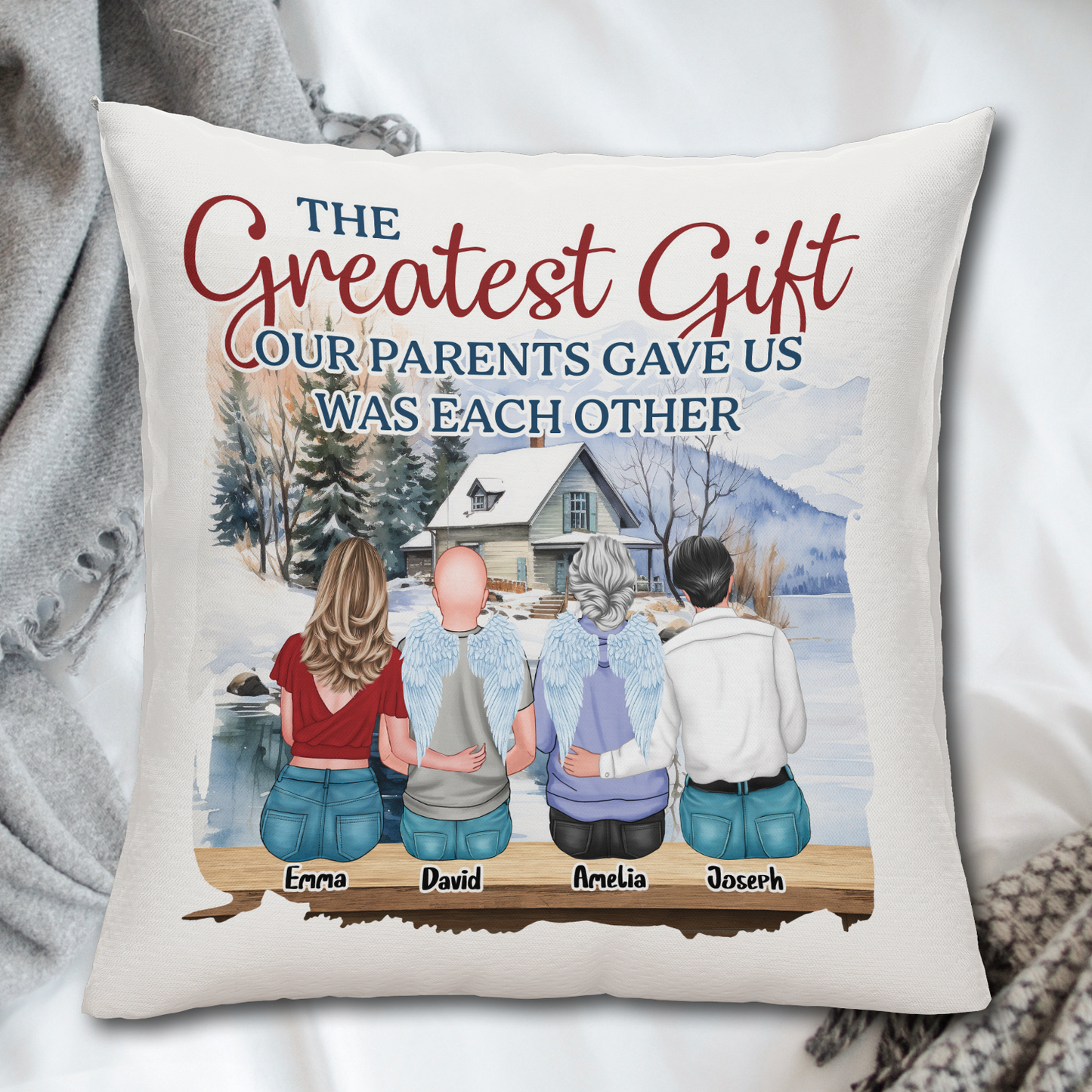 The Greatest Gift We Got - Personalized Pillow