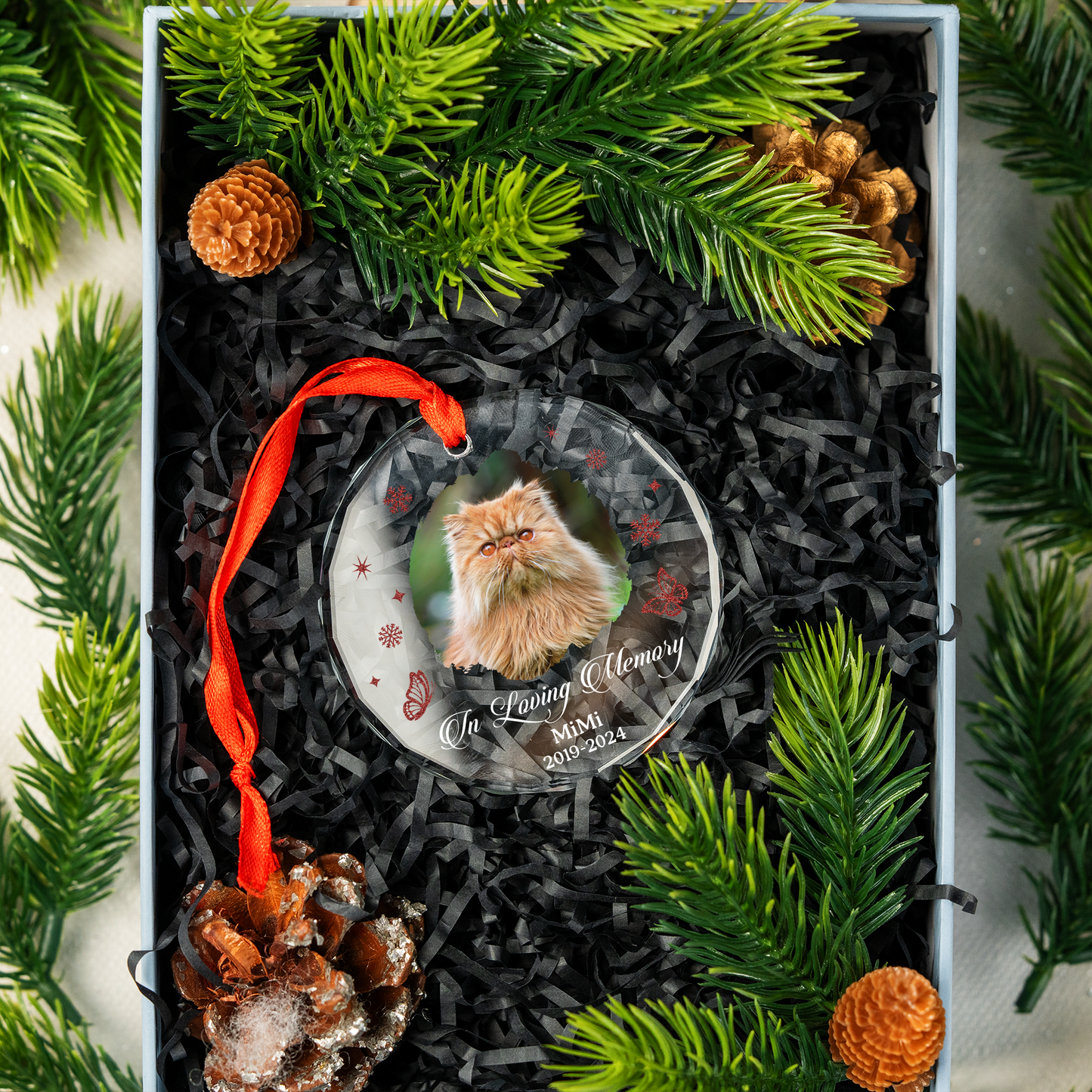 In Loving Memory - Personalized Custom Glass Ornament