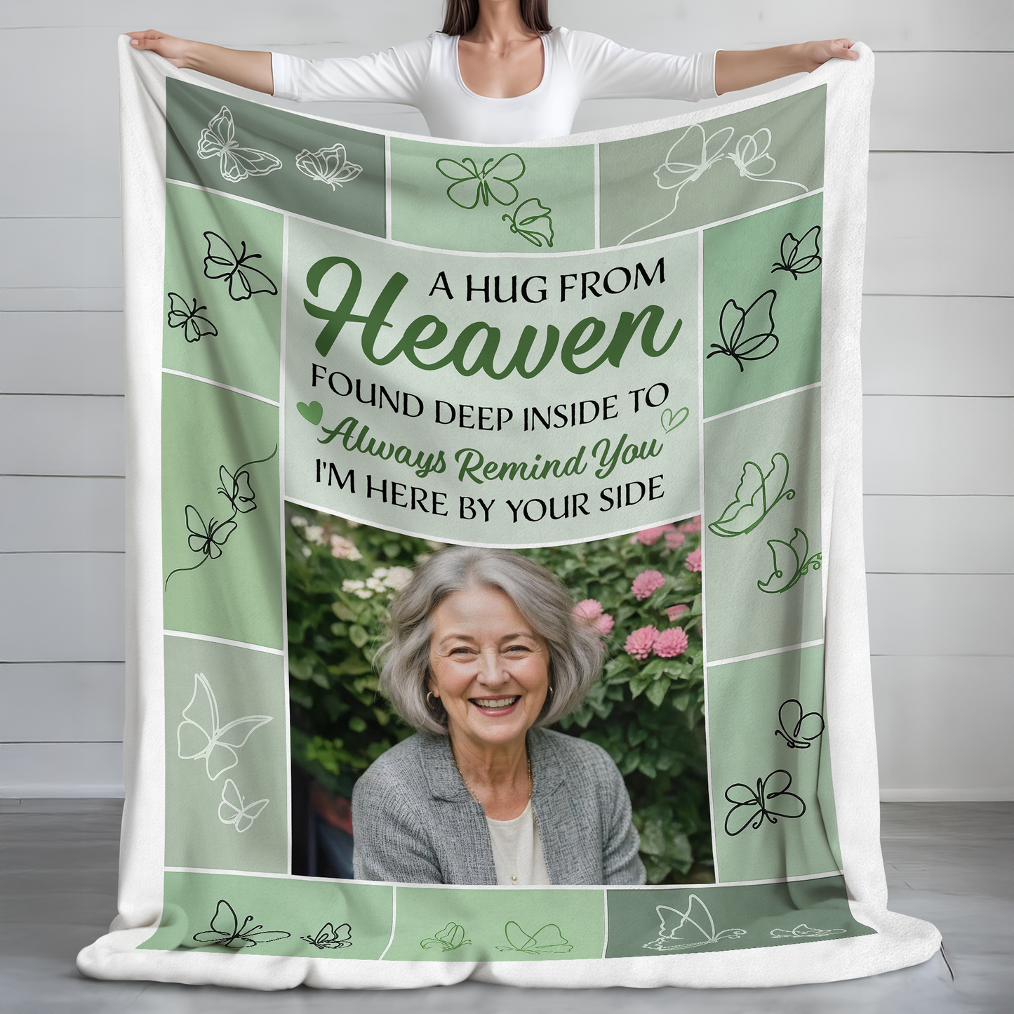 I Am Here By Your Side Memorial Sympathy - Personalized Custom Blanket