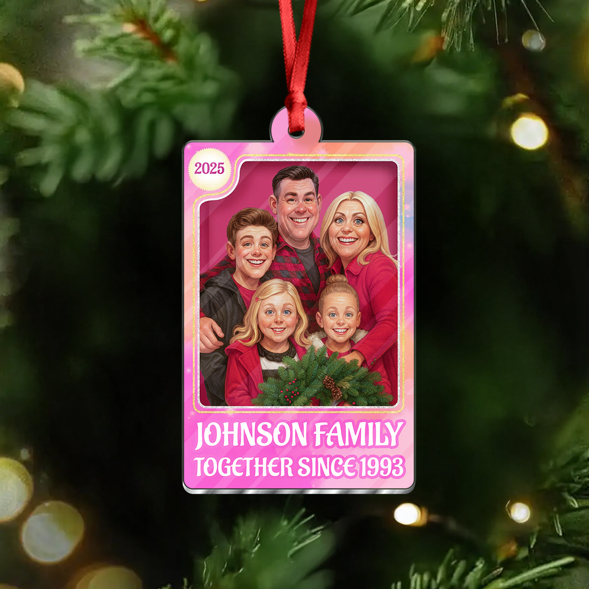 Our Family Funny Ornament - Personalized Custom Acrylic Ornament