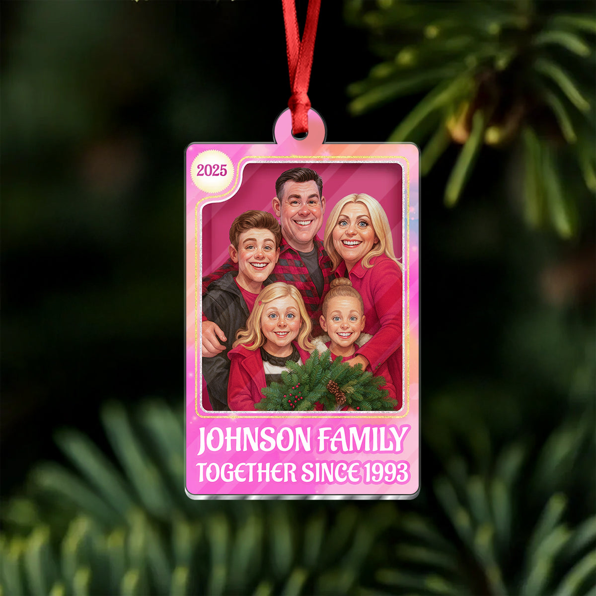 Our Family Funny Ornament - Personalized Custom Acrylic Ornament