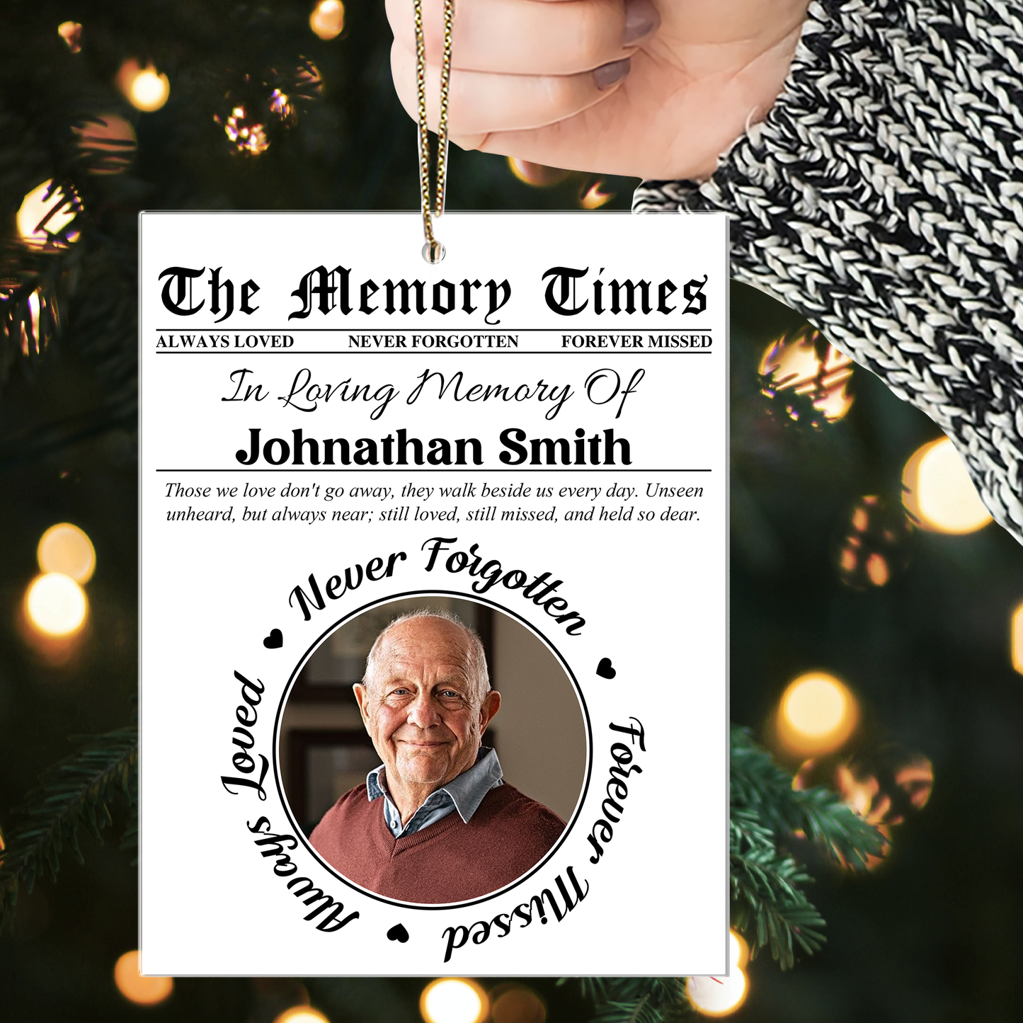 The Memory Times - Personalized Custom Acrylic Ornament