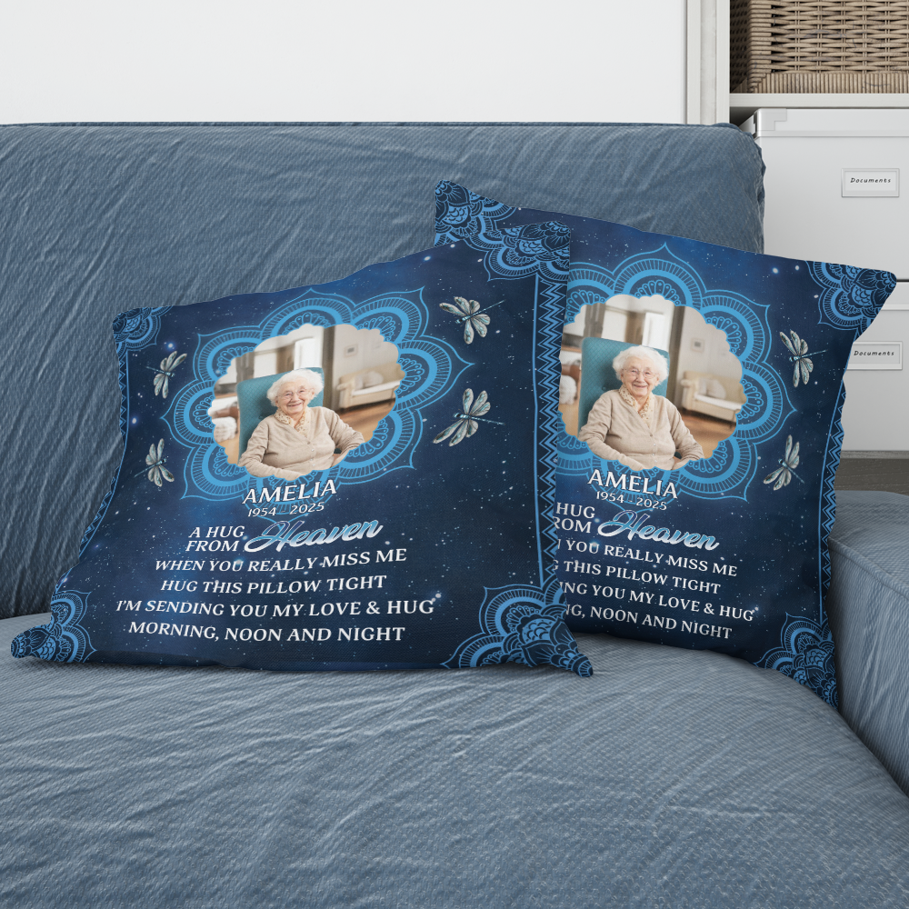 A Hug From Heaven Mandala - Personalized Pillow (Insert Included)