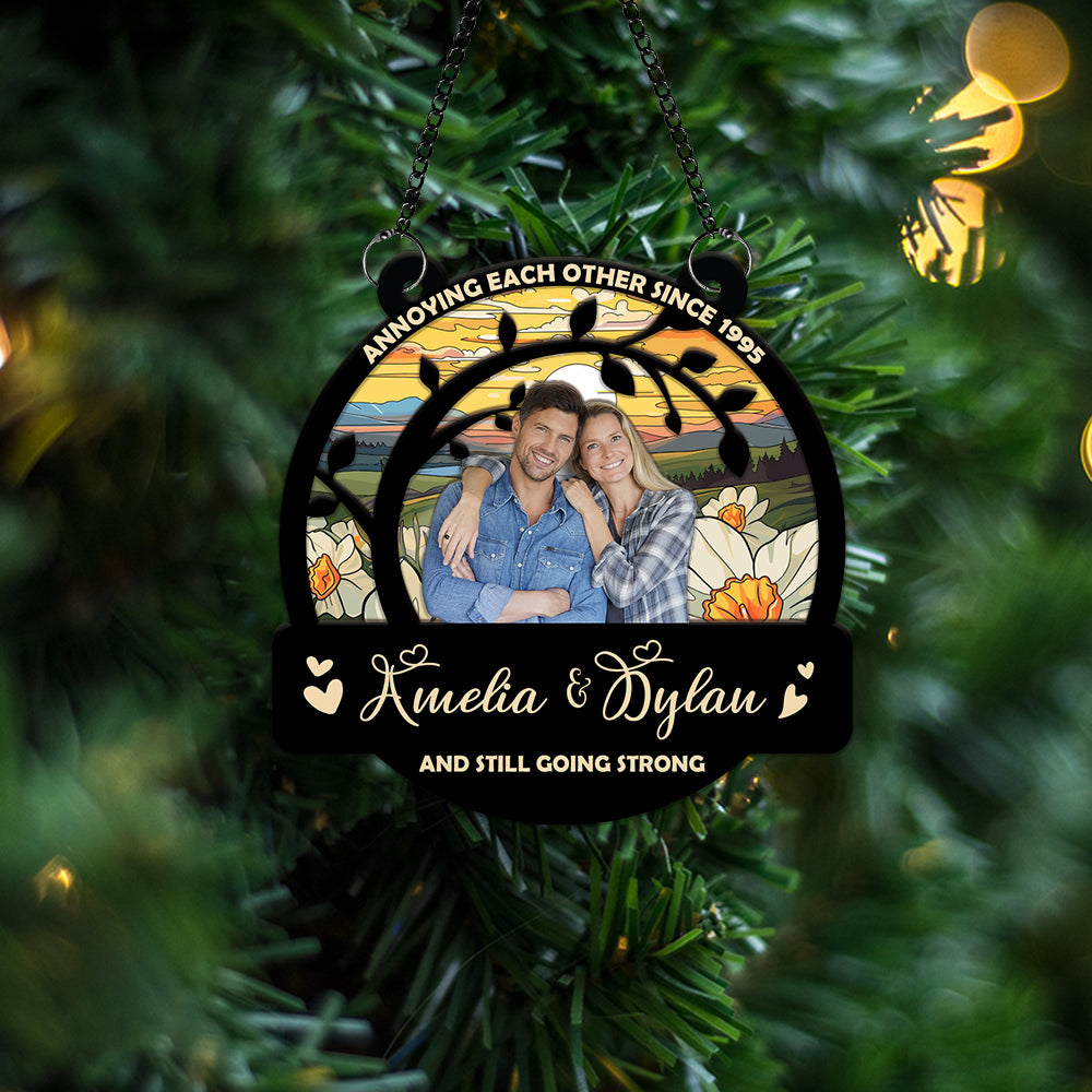 Our Family Ornament - Window Hanging Suncatcher Ornament