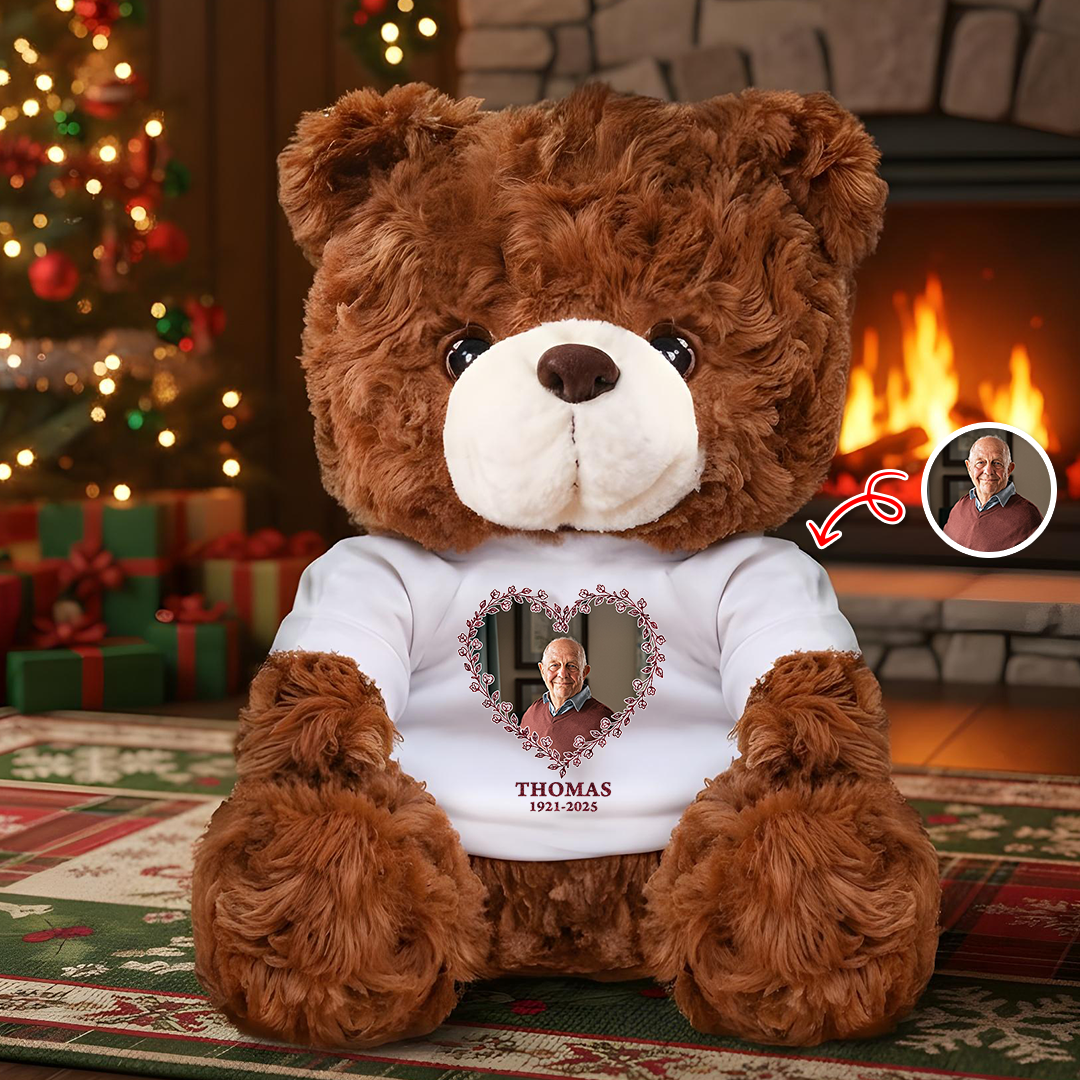 Hug This When You Miss Me - Personalized Memorial Custom Teddy Bear Plush