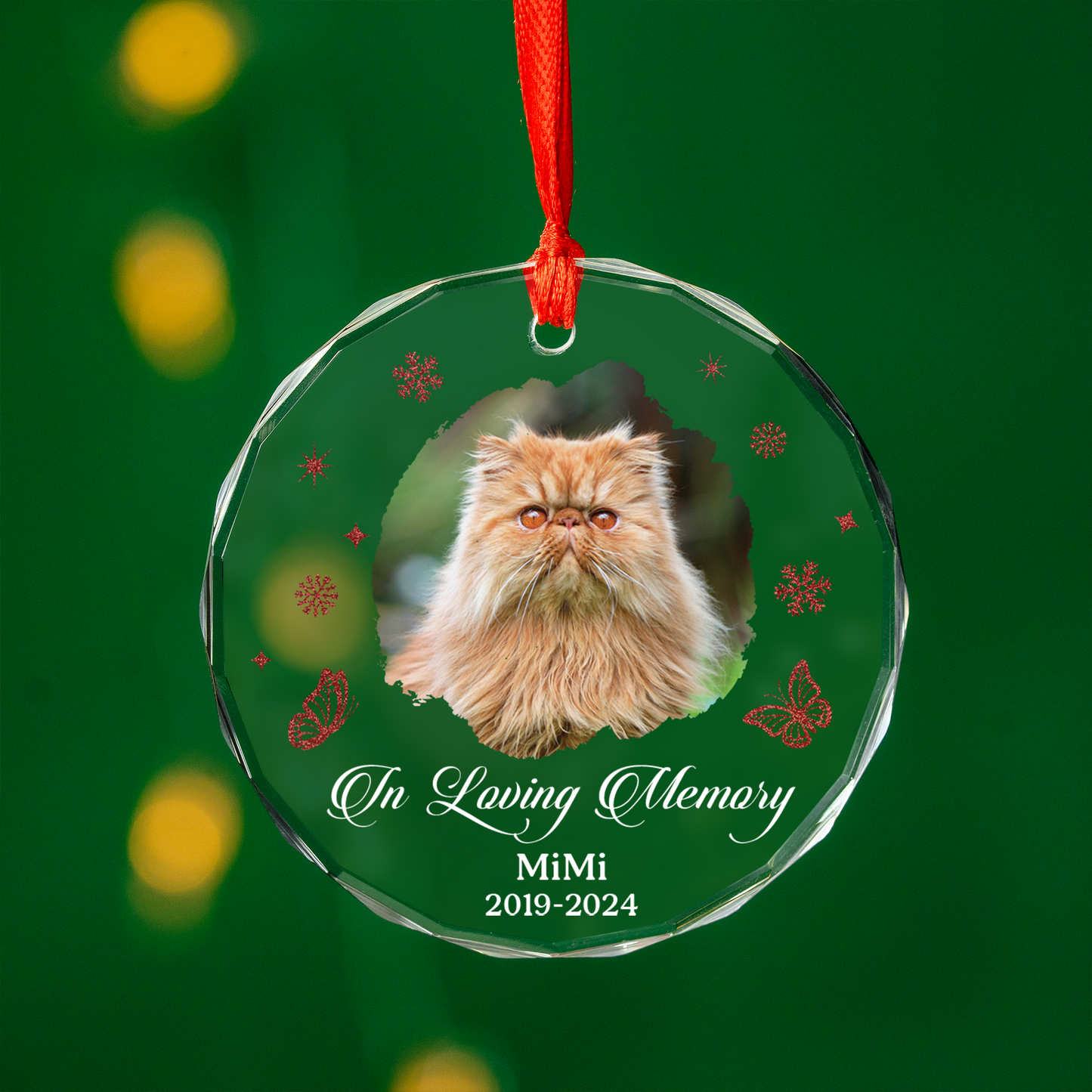 In Loving Memory - Personalized Custom Glass Ornament