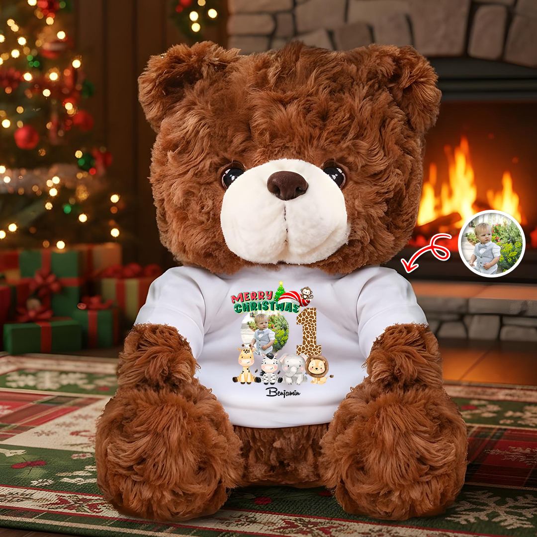 Christmas Gift Family - Personalized Custom Teddy Bear Plush