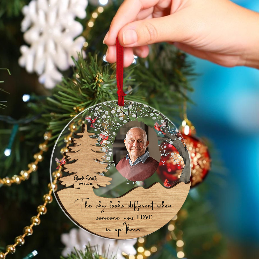 Christmas Tree Memorial - Window Hanging Suncatcher Ornament