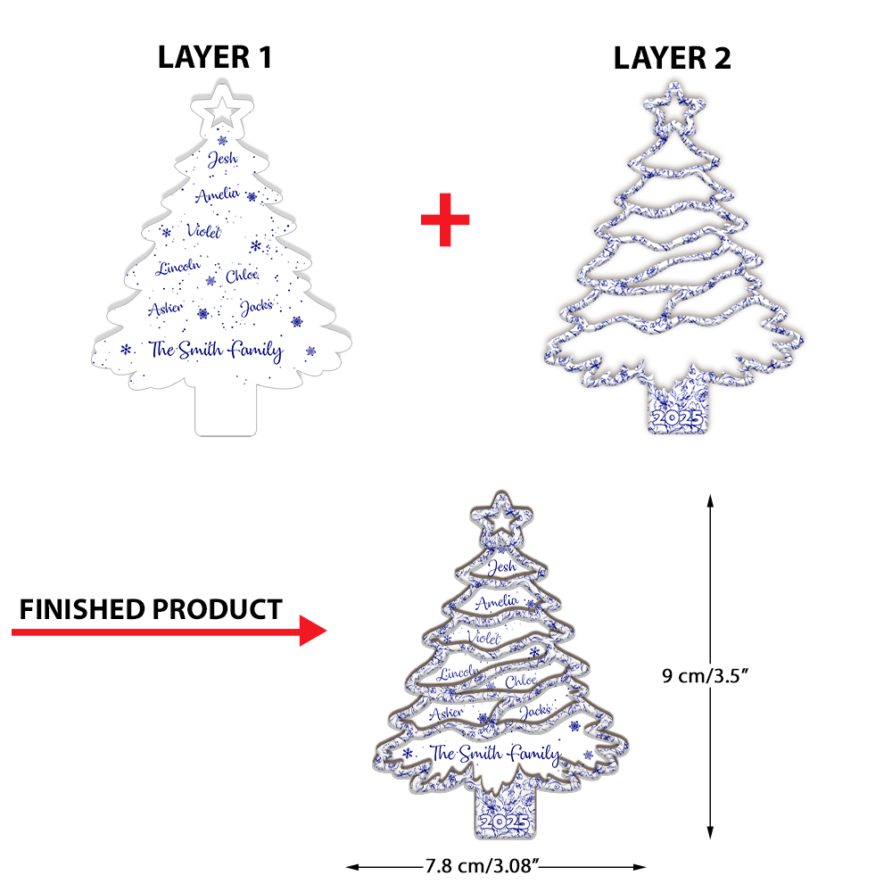 Christmas Tree - Window Hanging Suncatcher Ornament