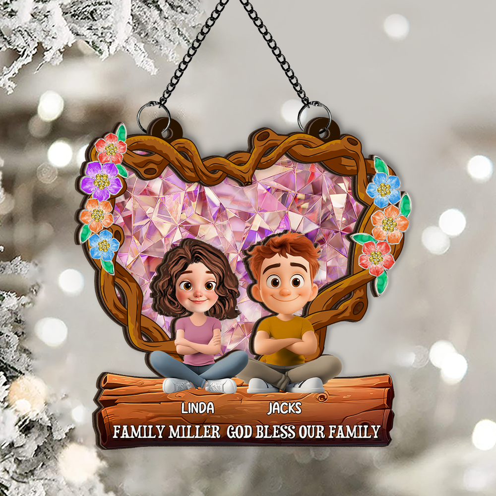 You And Me This Christmas - Window Hanging Suncatcher Ornament