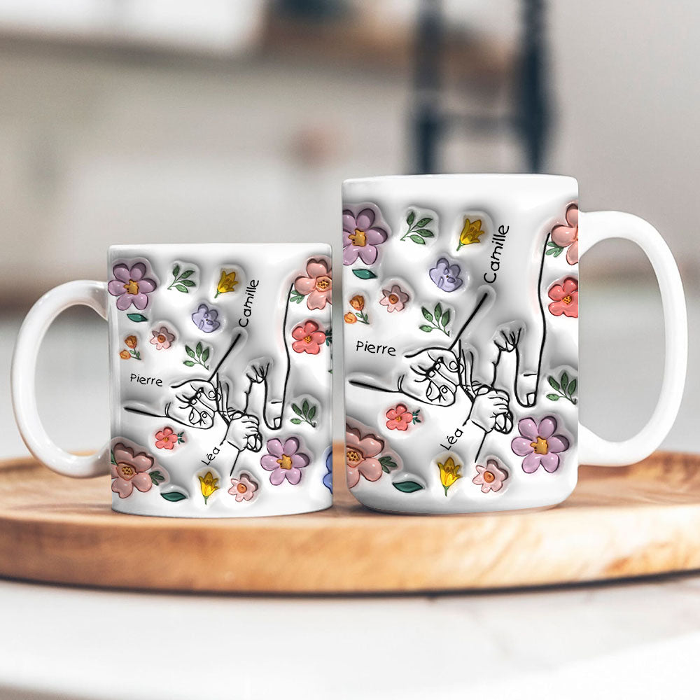 Hold My Hand - Personalized Custom 3D Inflated Effect Mug