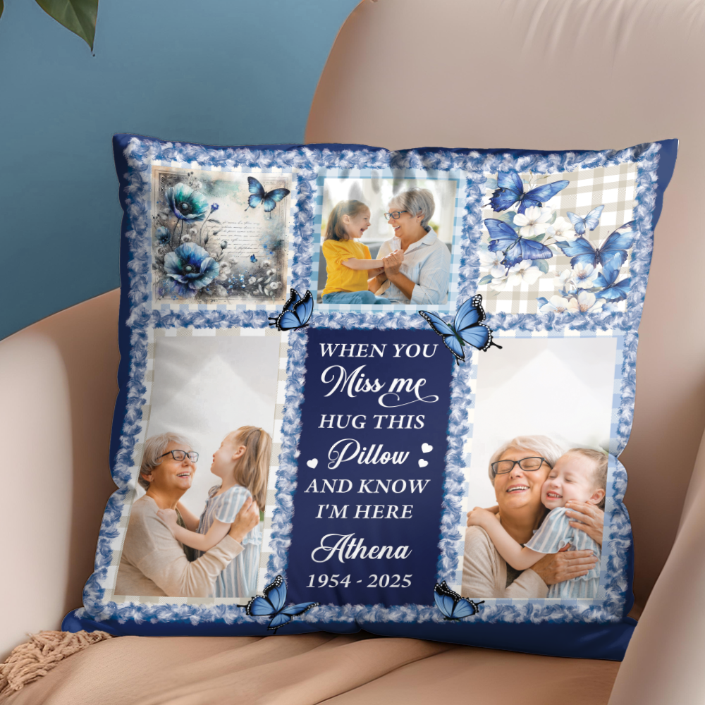 Miss You So Much - Personalized Custom Pillow