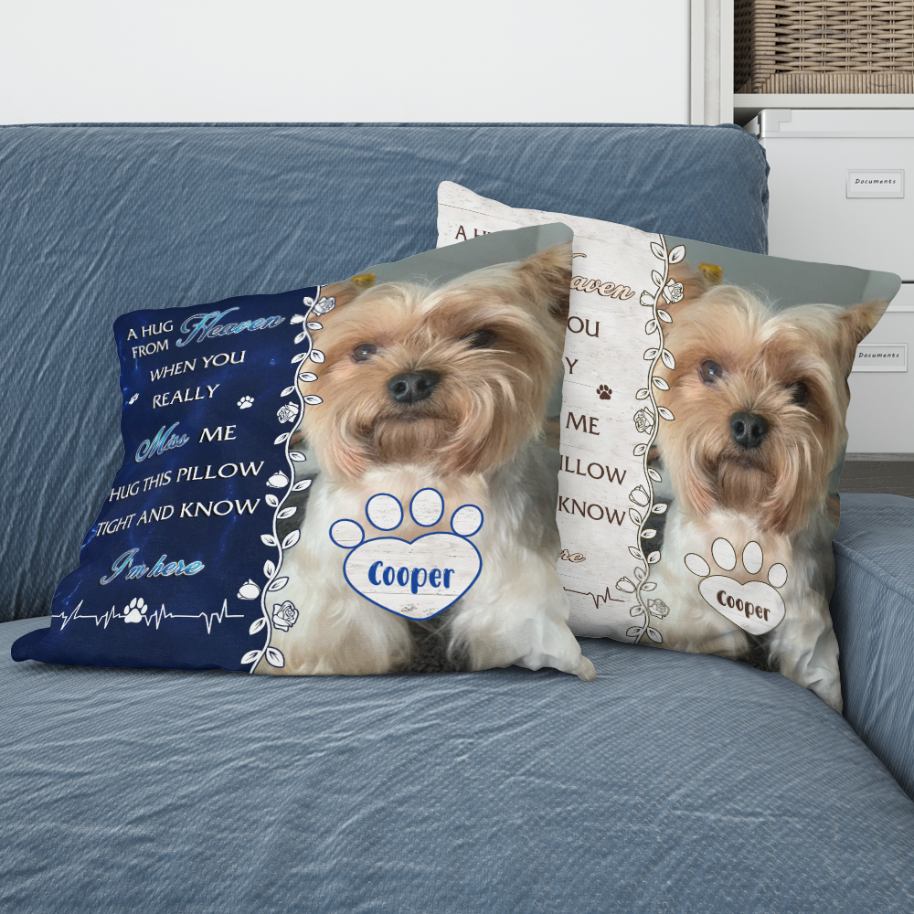 Hug this Pillow Pet Loss - Memorial Gift - Personalized Pillow