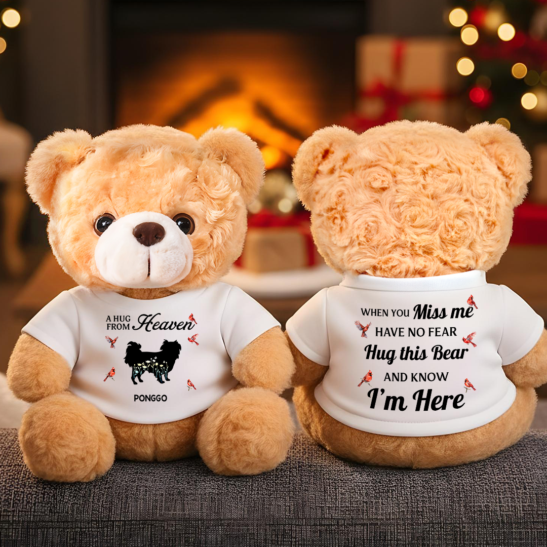 Dog Loss - Personalized Memorial Custom Teddy Bear Plush
