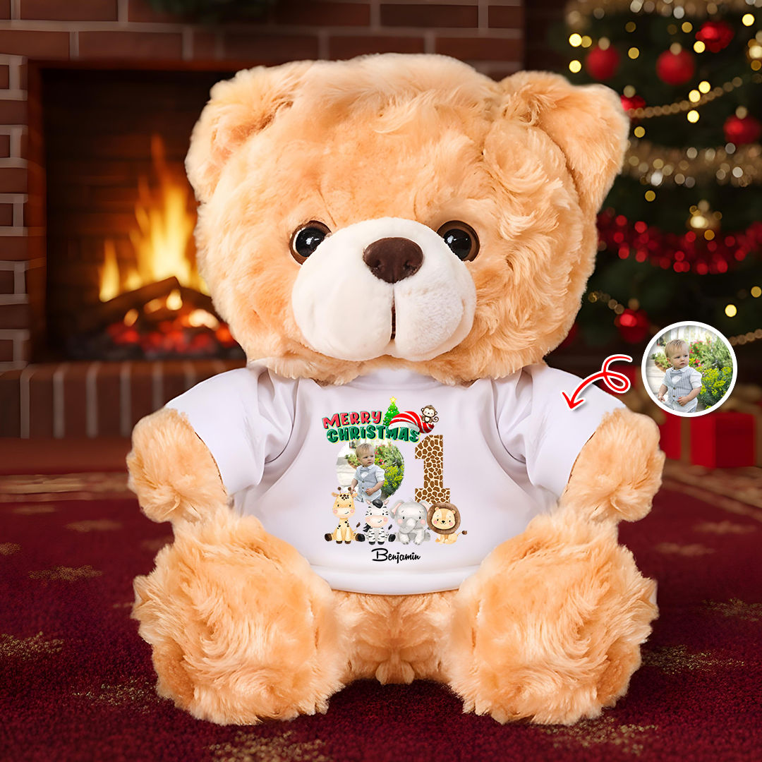 Christmas Gift Family - Personalized Custom Teddy Bear Plush