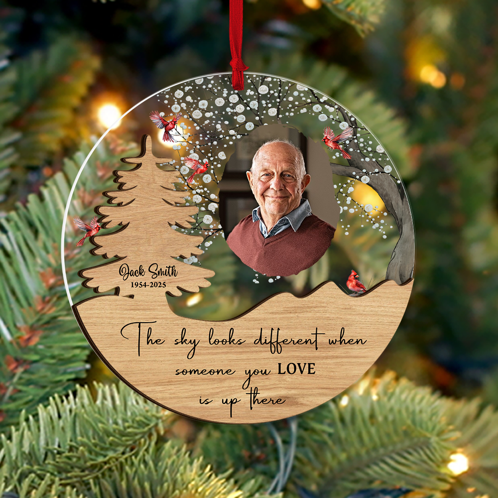 Christmas Tree Memorial - Window Hanging Suncatcher Ornament