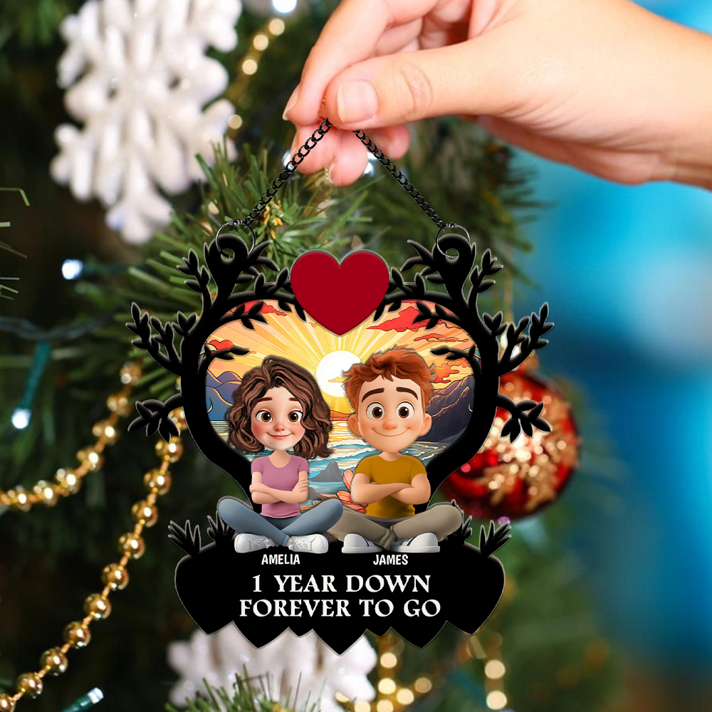 Together Forever - Custom Double Layer Wooden Ornament