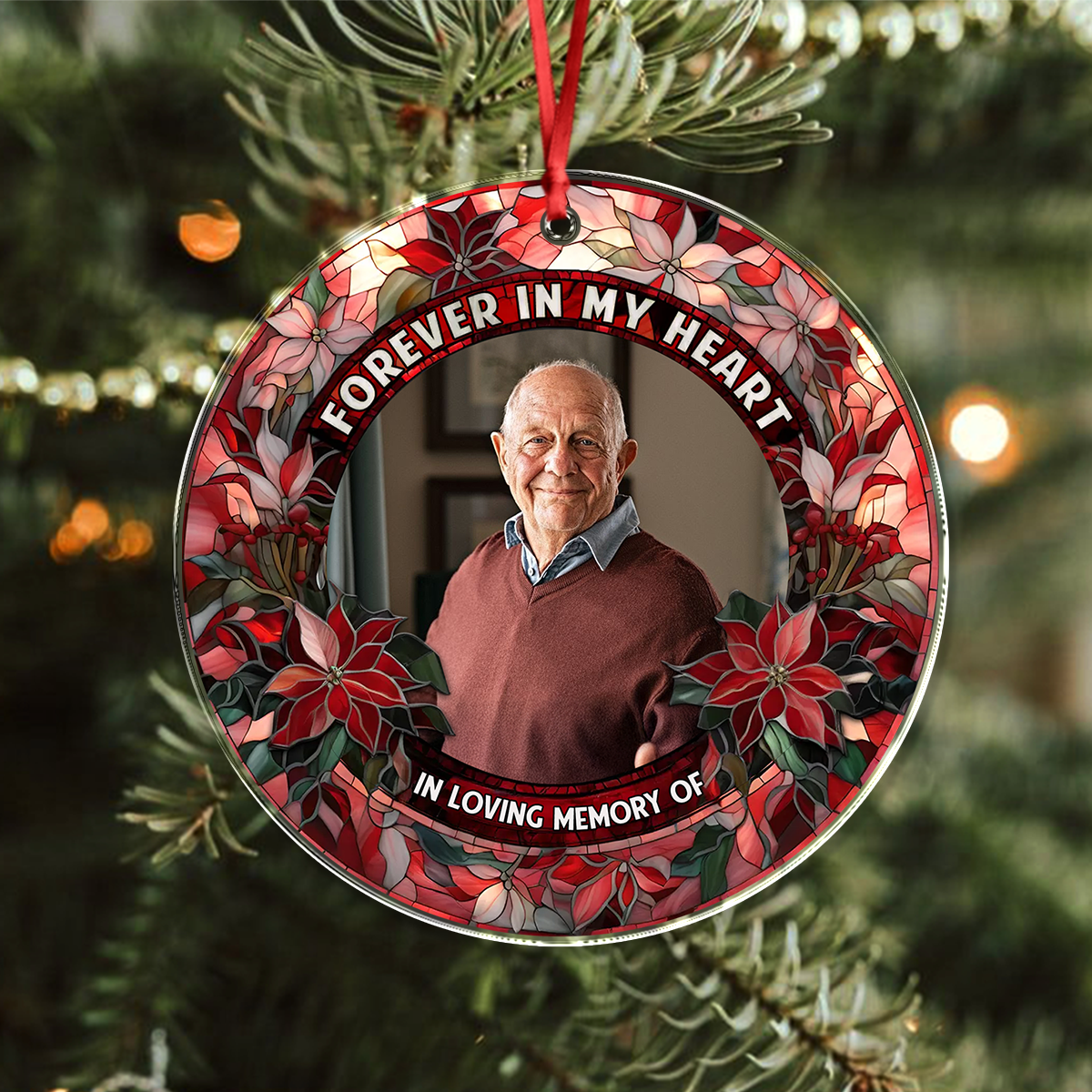 Forever In My Heart - Personalized Custom Acrylic Ornament