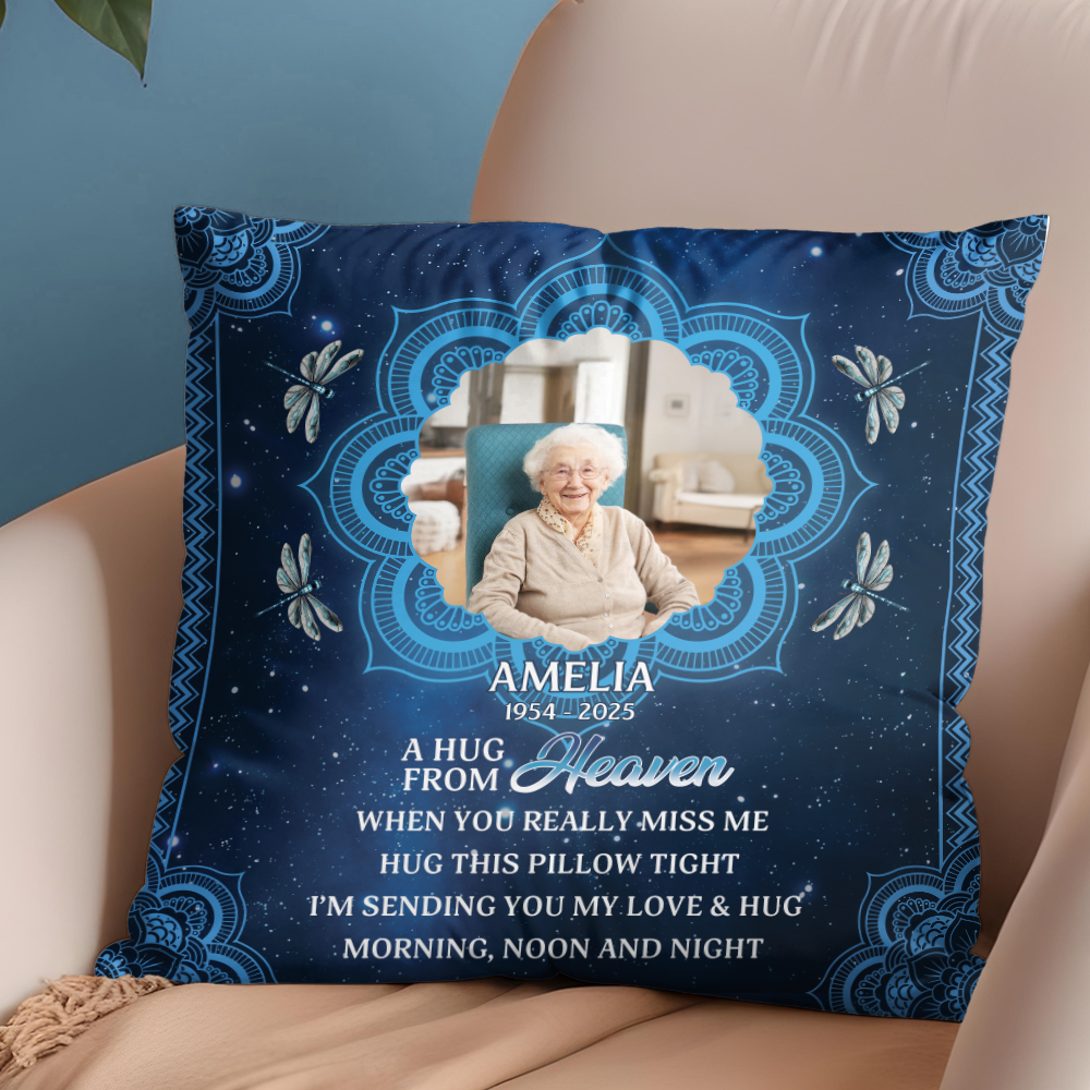 A Hug From Heaven Mandala - Personalized Pillow (Insert Included)