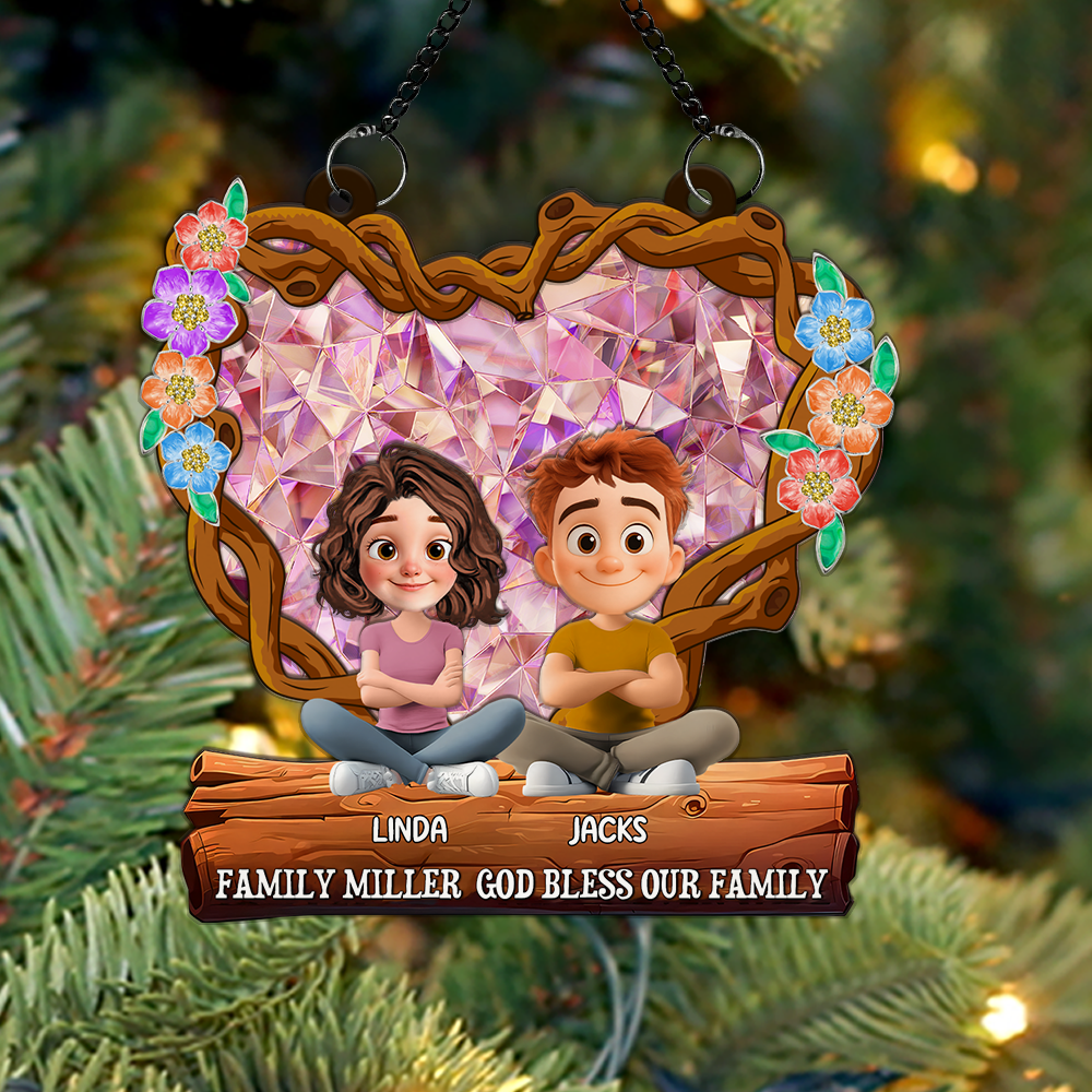 You And Me This Christmas - Window Hanging Suncatcher Ornament