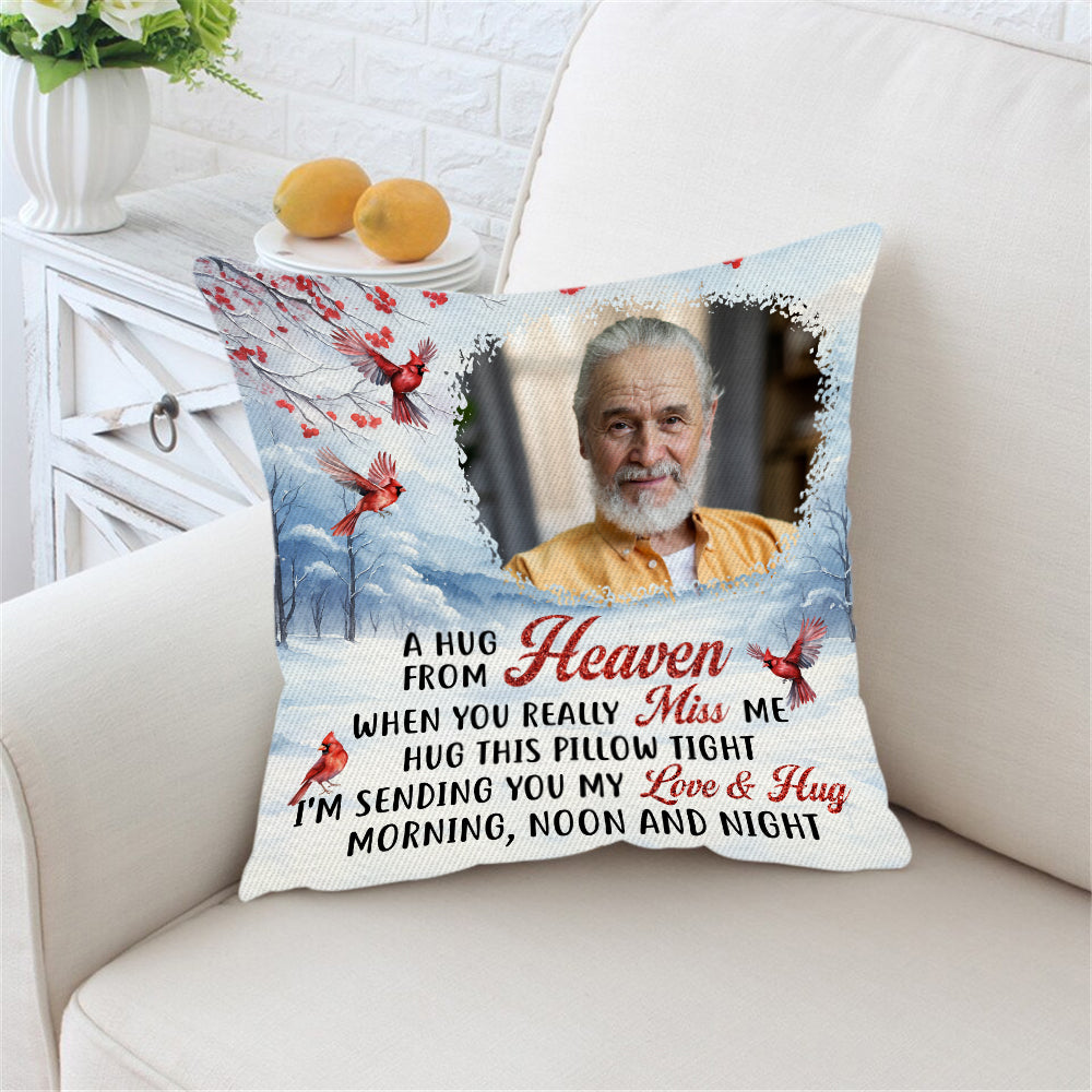 A Hug From Heaven Winter - Personalized Pillow