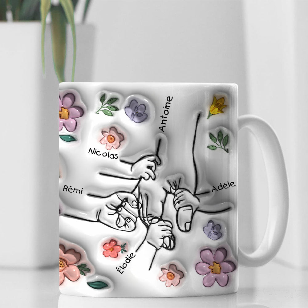 Hold My Hand - Personalized Custom 3D Inflated Effect Mug