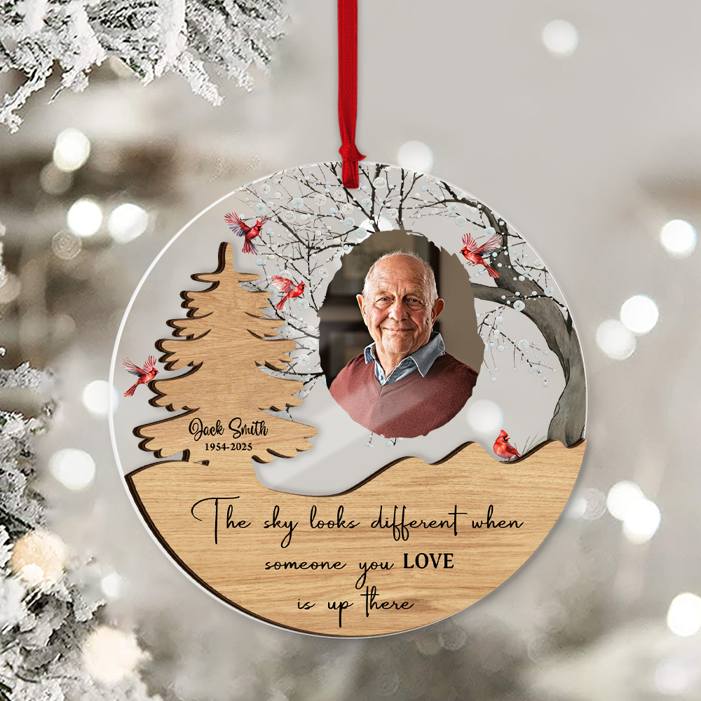 Christmas Tree Memorial - Window Hanging Suncatcher Ornament