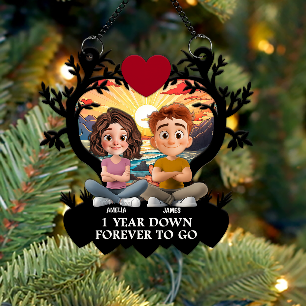 Together Forever - Custom Double Layer Wooden Ornament