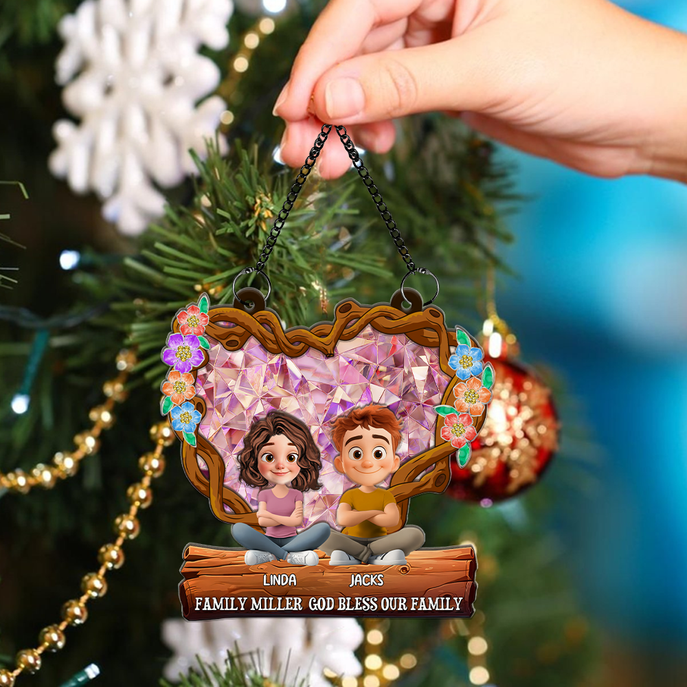 You And Me This Christmas - Window Hanging Suncatcher Ornament