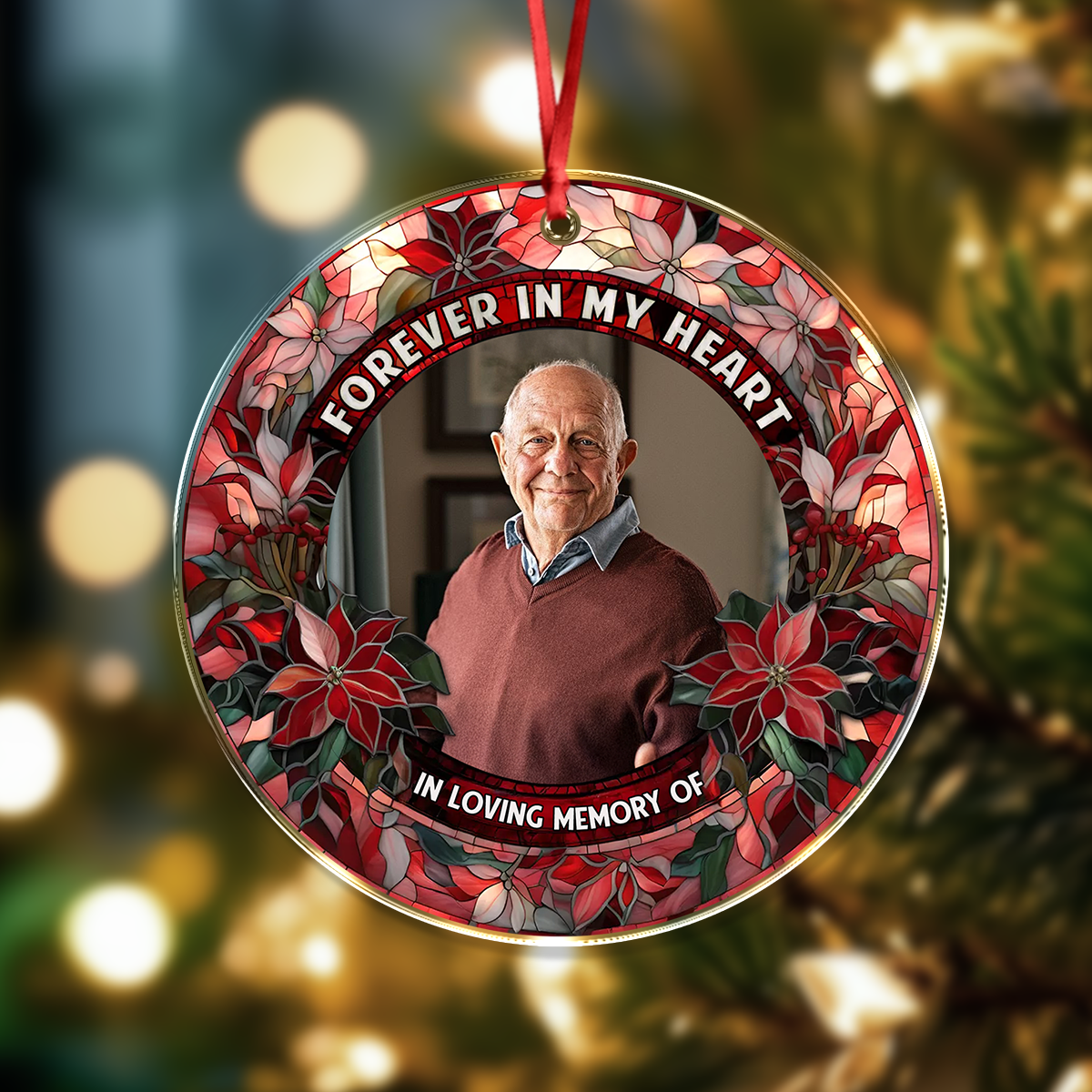Forever In My Heart - Personalized Custom Acrylic Ornament