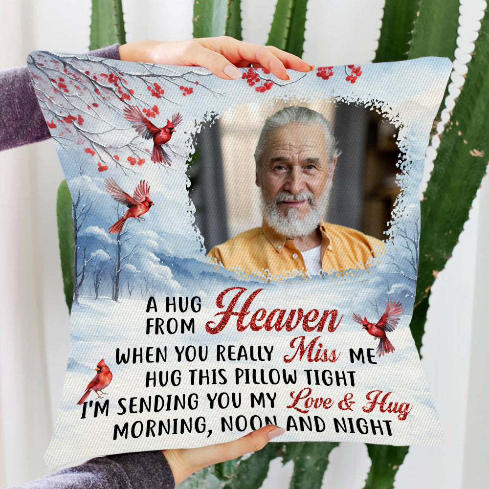A Hug From Heaven Winter - Personalized Pillow