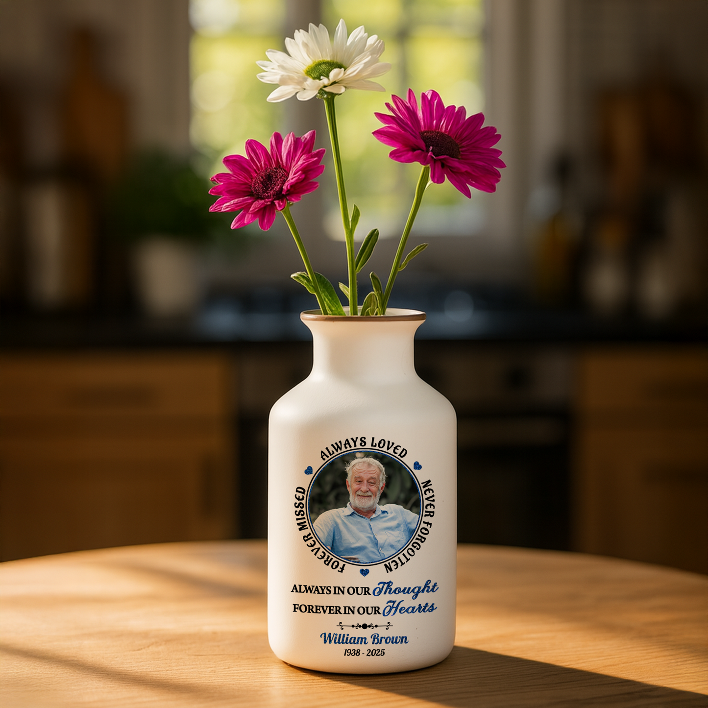 I Miss You - Personalized Ceramic Flower Pot - Memorial Gift