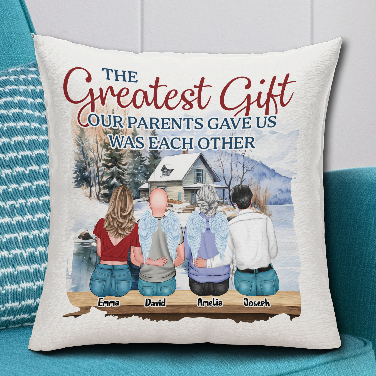 The Greatest Gift We Got - Personalized Pillow