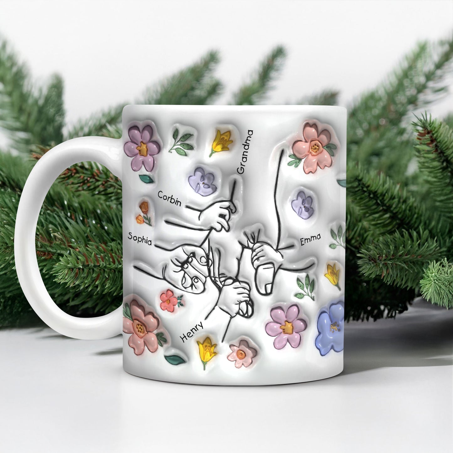 Hold My Hand - Personalized Custom 3D Inflated Effect Mug