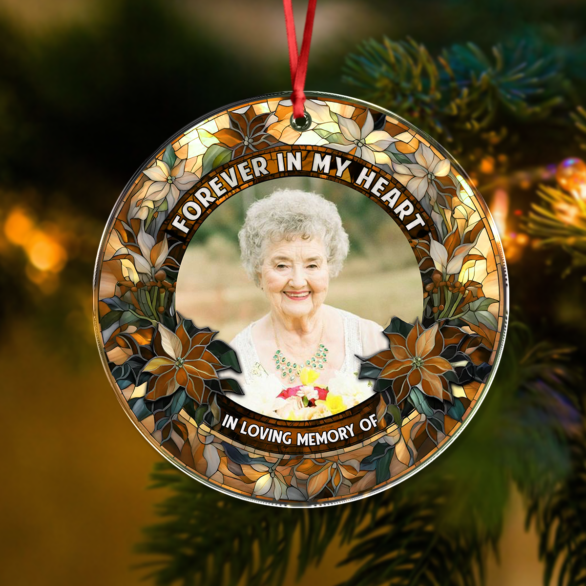 Forever In My Heart - Personalized Custom Acrylic Ornament