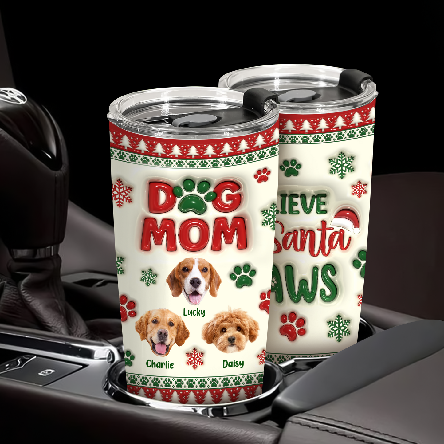 Believe In Santa Paw - Personalized Tumbler