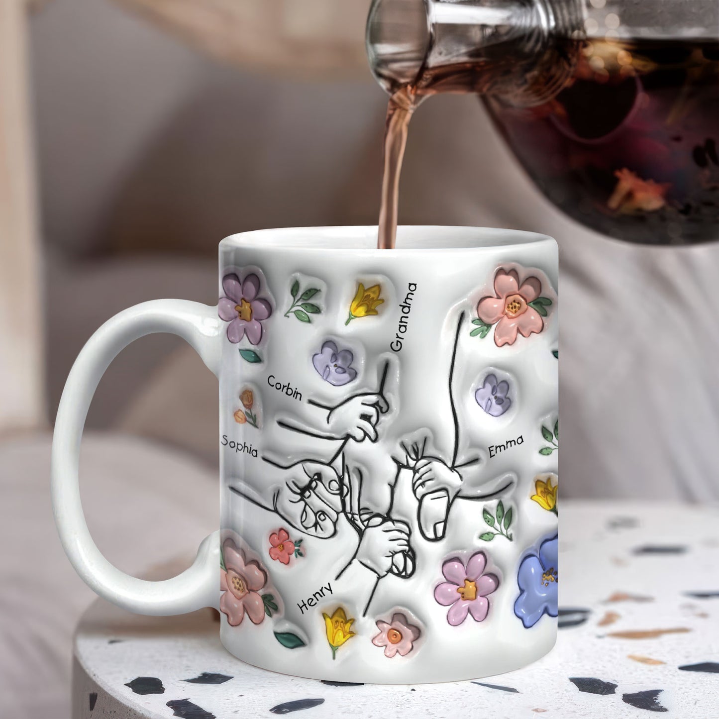 Hold My Hand - Personalized Custom 3D Inflated Effect Mug